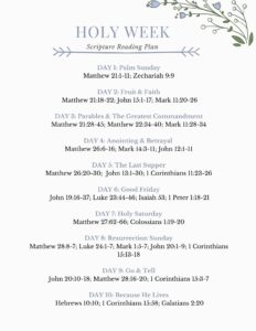 Holy Week Scripture Reading Plan , Jennifer Dungey HD Wallpaper