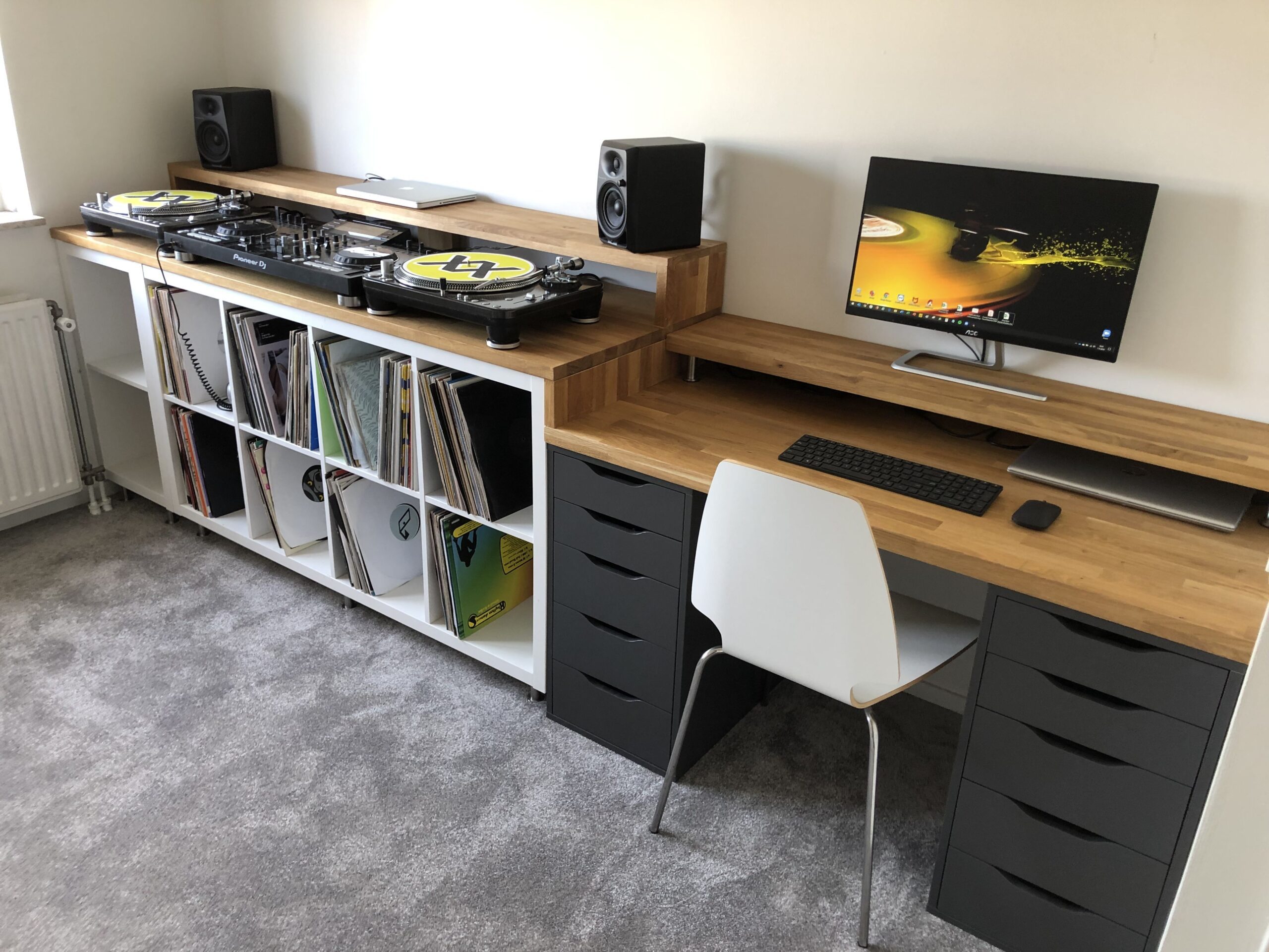 Home Ikea DJ Setup and Desk