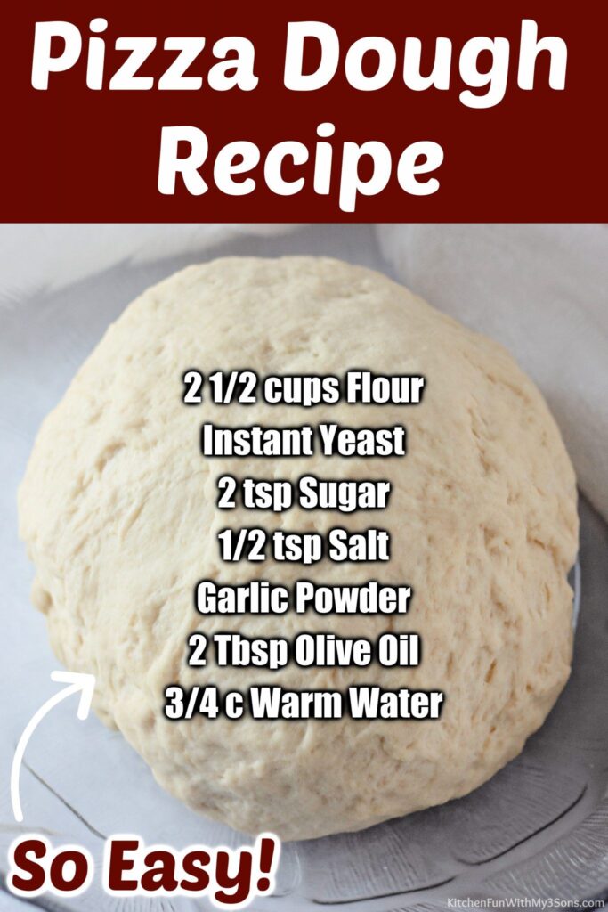 Homemade Pizza Dough - Quick And Easy With Just A Few Basic Ingredients - Perfec
