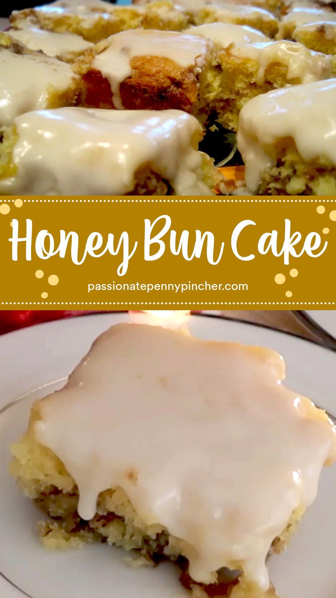 Honey Bun Cake {aka Happy Birthday Jesus Cake for Christmas Morning}