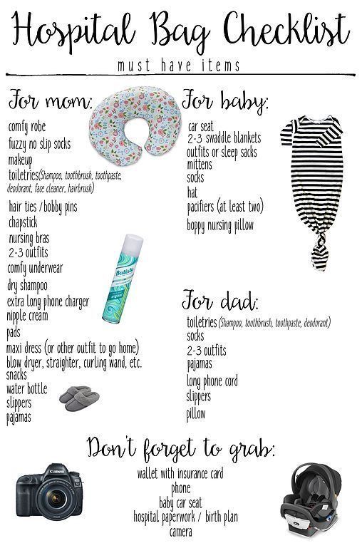 Hospital Bag Checklist For Moms