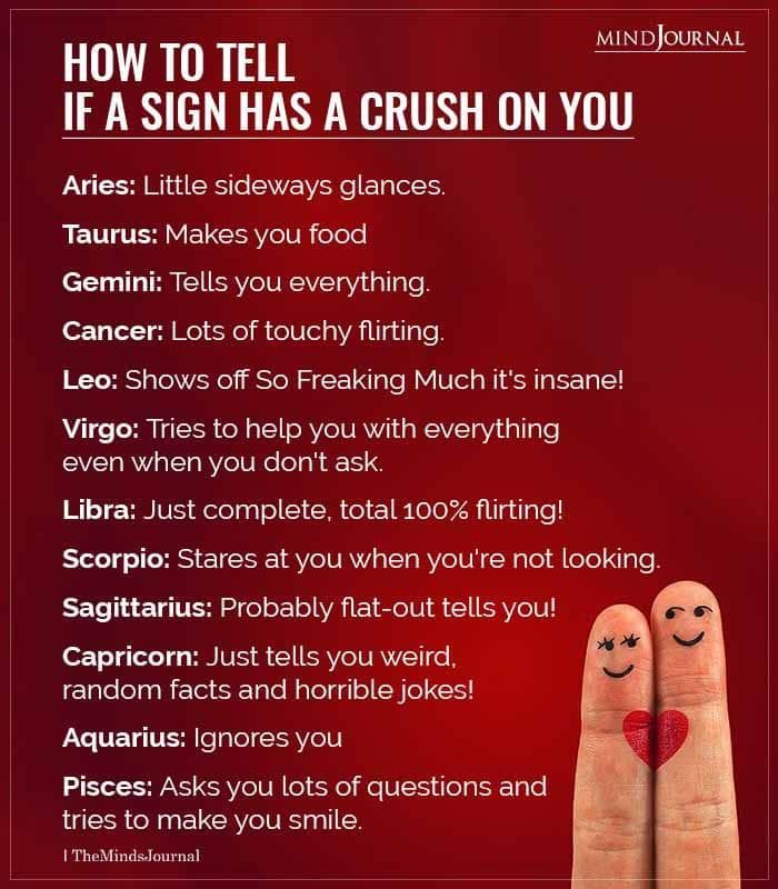 How To Tell If A Zodiac Sign Has A Crush