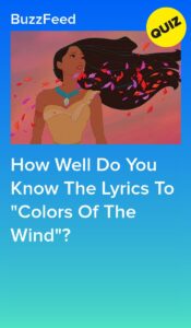 How Well Do You Know The Lyrics To “Colors Of The Wind”HD Wallpaper