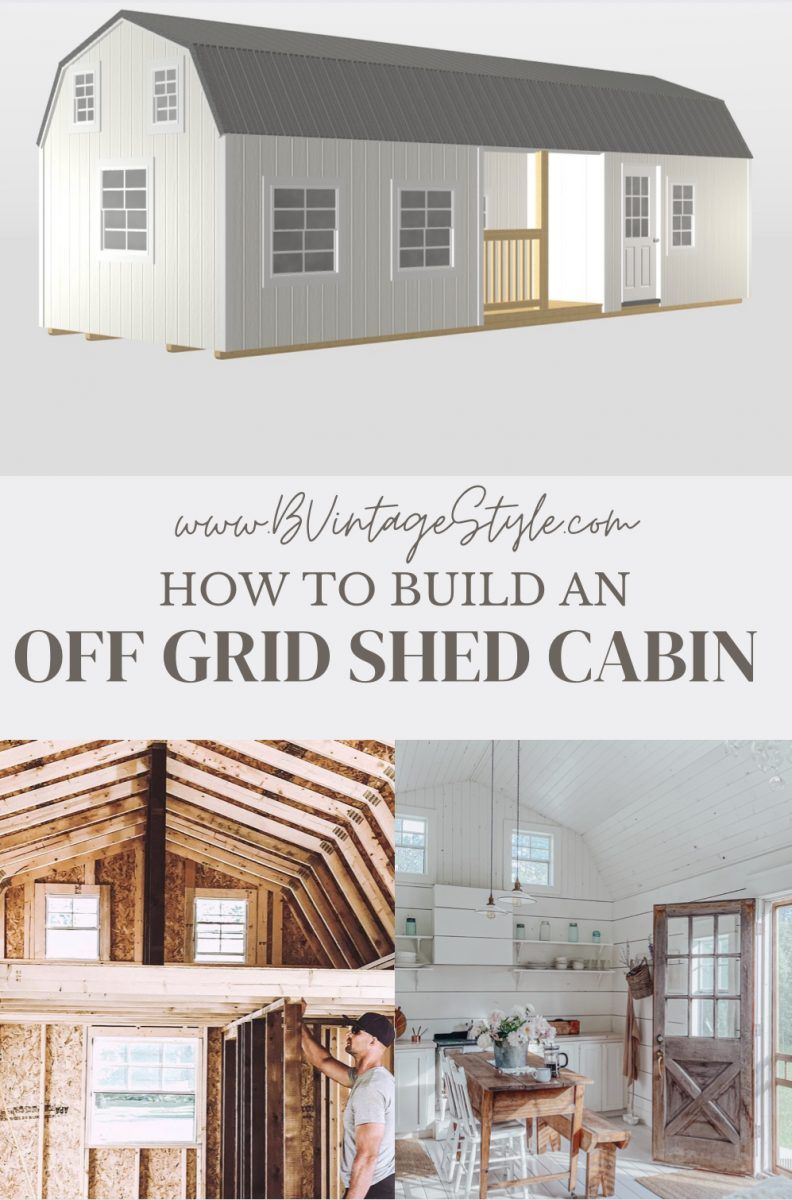 How to Build a Tiny Home Shed Cabin Off Grid