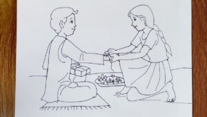 How to Draw Raksha Bandhan for beginners | Raksha Bandhan Drawing | Sketches HD Wallpaper