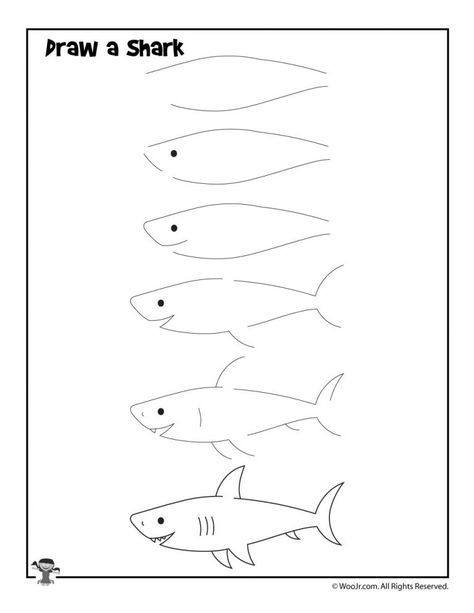 How To Draw For Kids 12 Ocean Animals To Draw