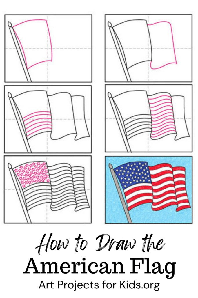 How To Draw The American Flag Images