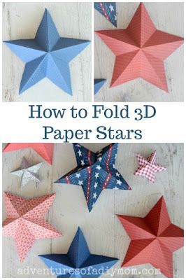 How To Make 3D Paper Stars Images