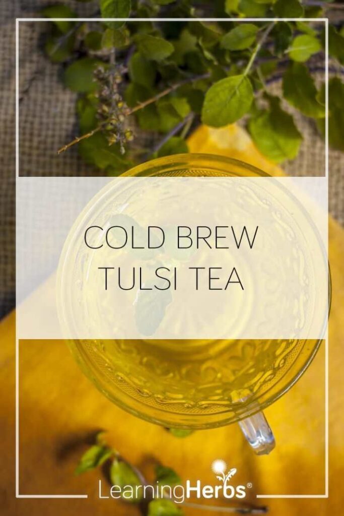 How To Make Cold Brew Tulsi Tea (And Why!)