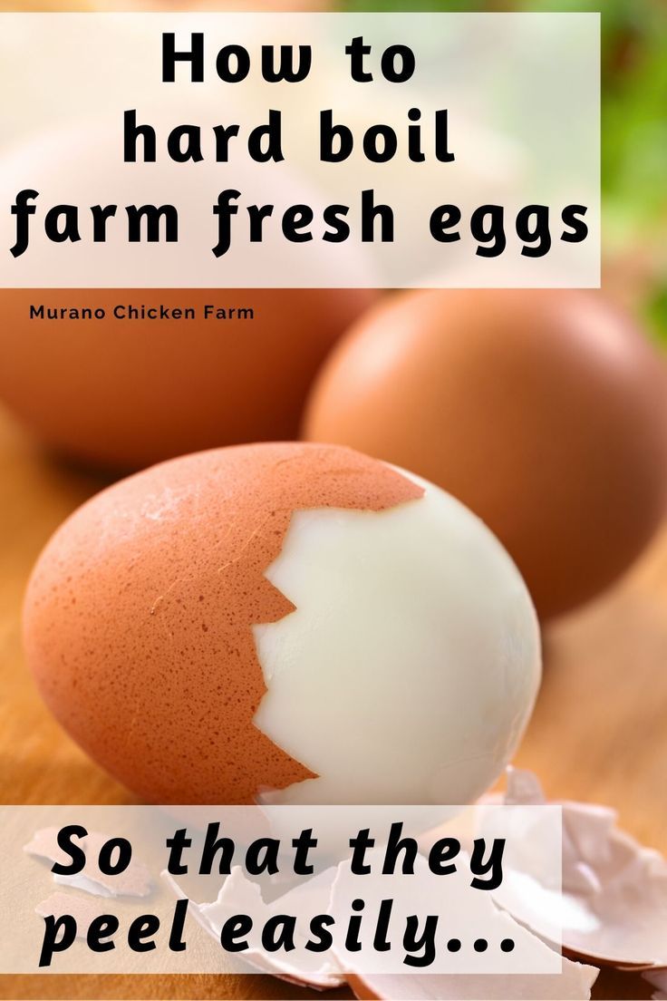 How to hard boil farm fresh eggs