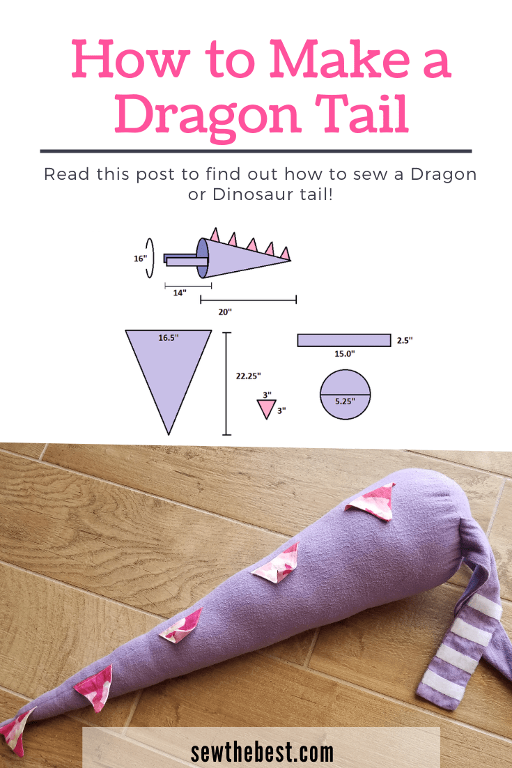 How to make a dragon tail , Toy sewing patterns