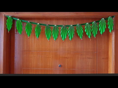 How To Make Door Hanging Thoran | Easy And Beautiful Paper Thoranam | Thoran
