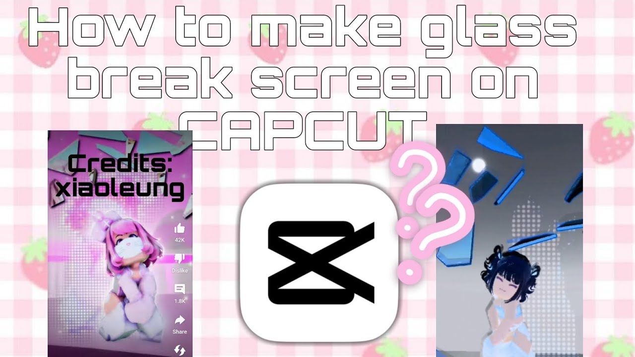 How to make glass break/ Crack screen on CAPCUT!? | Roblox #roblox #robloxedit #