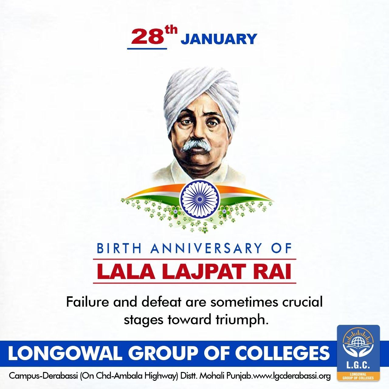 Humble tributes to Punjab Kesari Lala Lajpat Rai HD Wallpaper