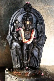 In the Shiva shrine praharam - Sri Kala Bairavar