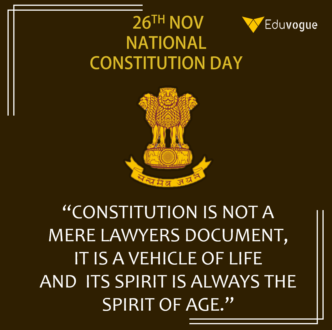Indian 26TH NOV NATIONAL CONSTITUTION DAY !!!  (National Law Day), also known as
