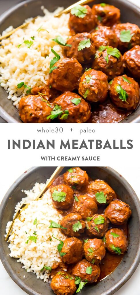 Indian Meatballs Recipe With Creamy Sauce Whole30 Paleo Images