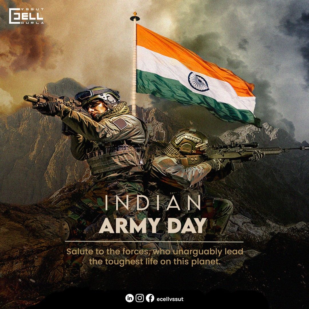 Indian army day poster