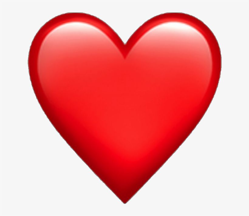 Ios Emoji Emoji Iphone Ios Heart Hearts Spin Edit - Iphone Red Heart Emoji Tran
