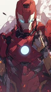 Iron man as an anime villain HD Wallpaper
