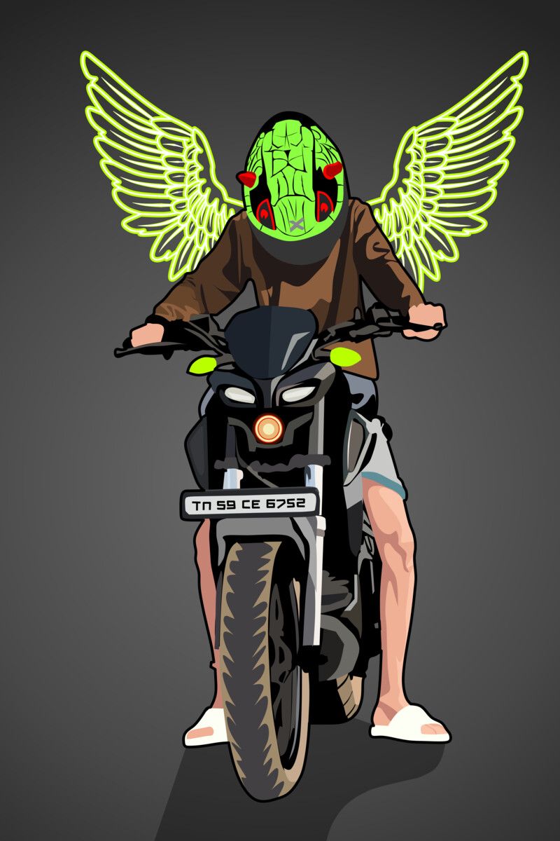 It feel like flying when you are riding yamaha mt-15, PIXOARTIST