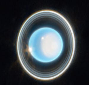 James Webb Space Telescope Uranus ,s show giant rings on ice giant HD Wallpaper