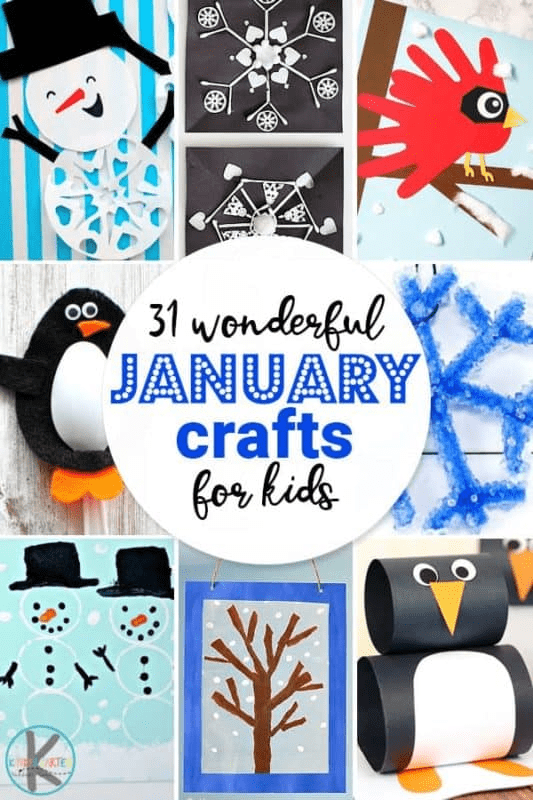 January Activities For Kids Snowman Penguine Snowflake Images