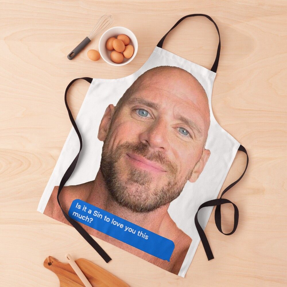 Johnny Sins Flirty Text Bubble Apron by ACLIFFE Images
