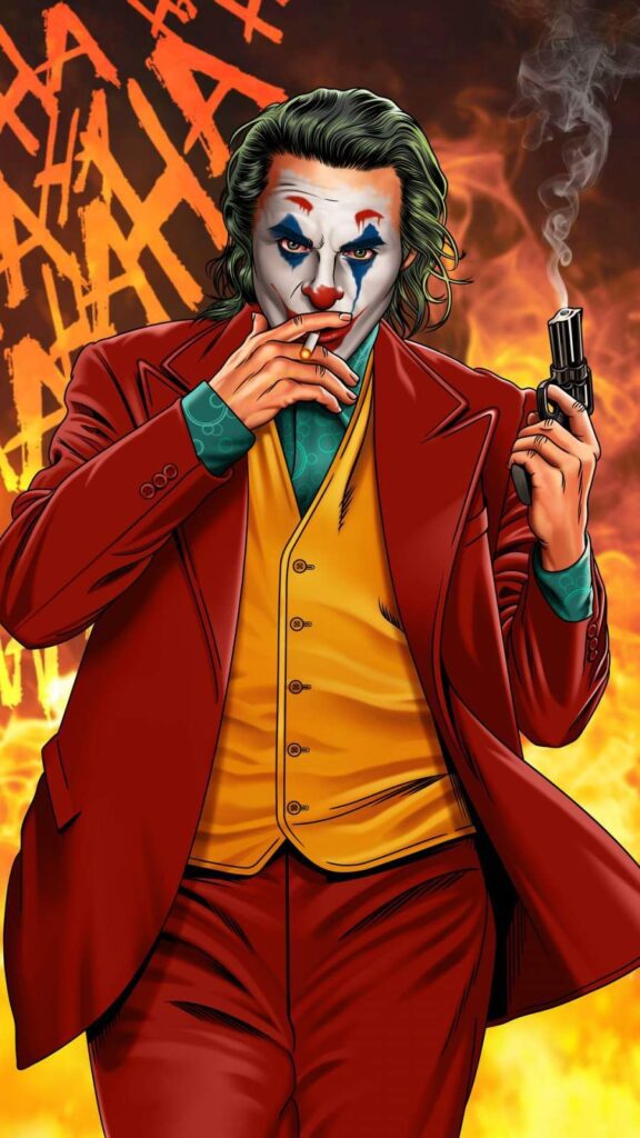 Joker Smoker - Iphone Wallpapers