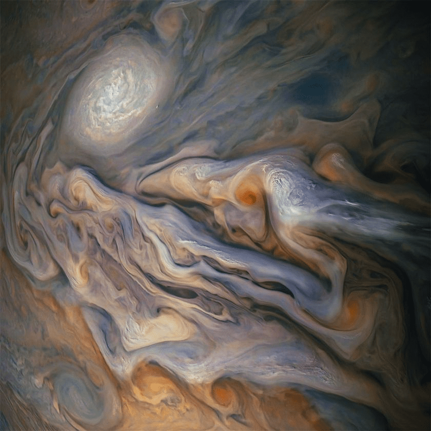 Jupiter Cloud Relief From Juno Images