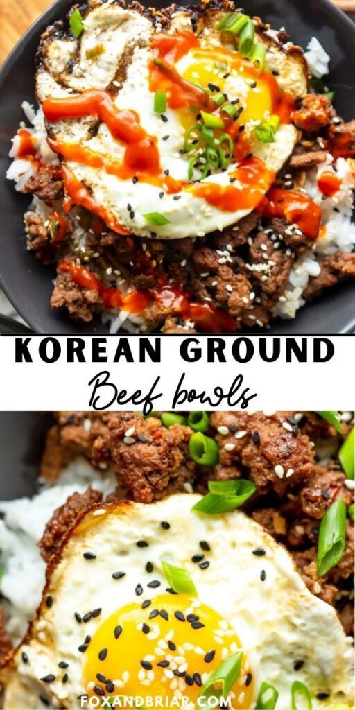 Korean Ground Beef Bowls Images