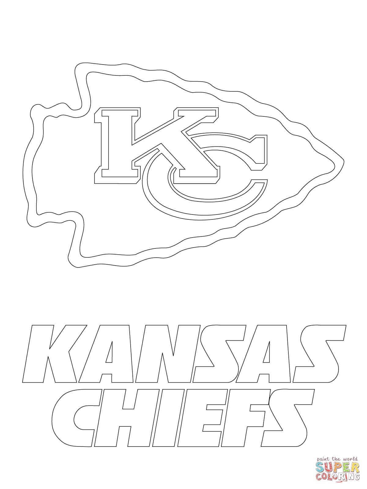 Kansas City Chiefs Logo coloring page | Free Printable Coloring Pages