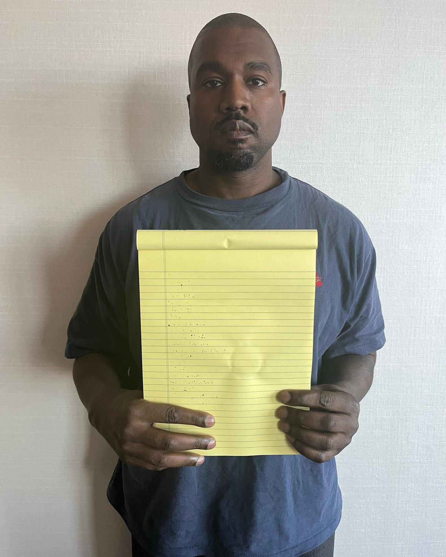 Kanye Notepad Meme Blank Template | Kanye West Holding Notepad