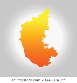 Karnataka Flag Gradiant Background Stock Vector Royalty Free 1445974127