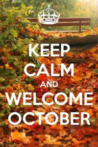 Keep Calm , Welcome October HD Wallpaper