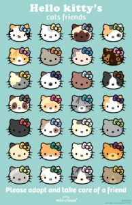 Kitty’s cats friends HD Wallpaper