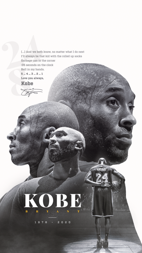 Kobe Bryant - Tribute Graphic