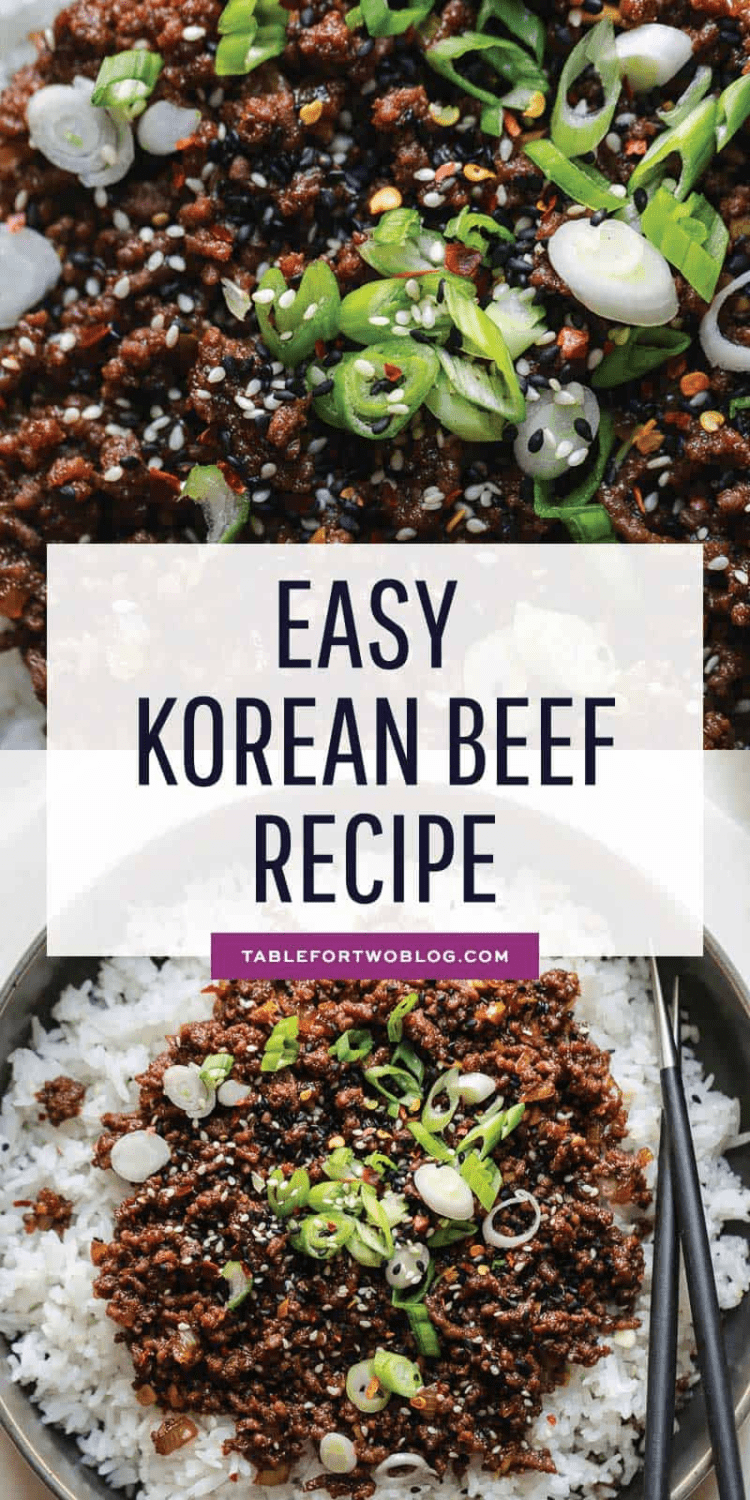 Korean Beef - Easy Korean Ground Beef Recipe