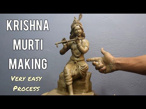 Krishna murti making with clay | Mitti ki murti making