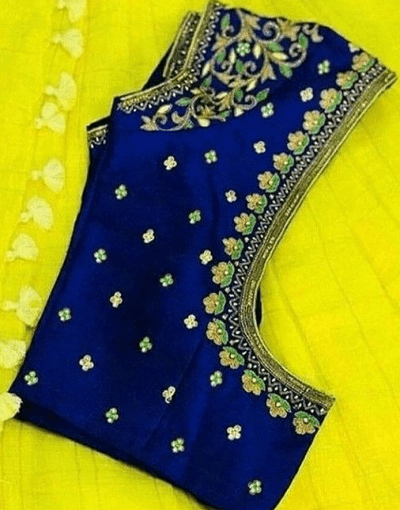 Latest 40 Heavy Embroidered Blouse Designs (2022)