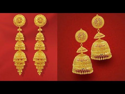 Latest gold Jimikki kammal designs | Gold Jhumka designs | New trendy gold jhumk