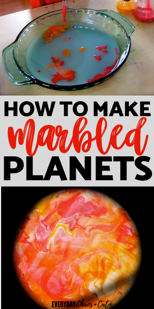 Learn About Space With This Marbled Planet Craft For Preschoolers