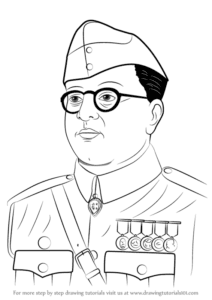 Learn How to Draw Subhash Ch,ra Bose (Famous People) Step by Step HD Wallpaper