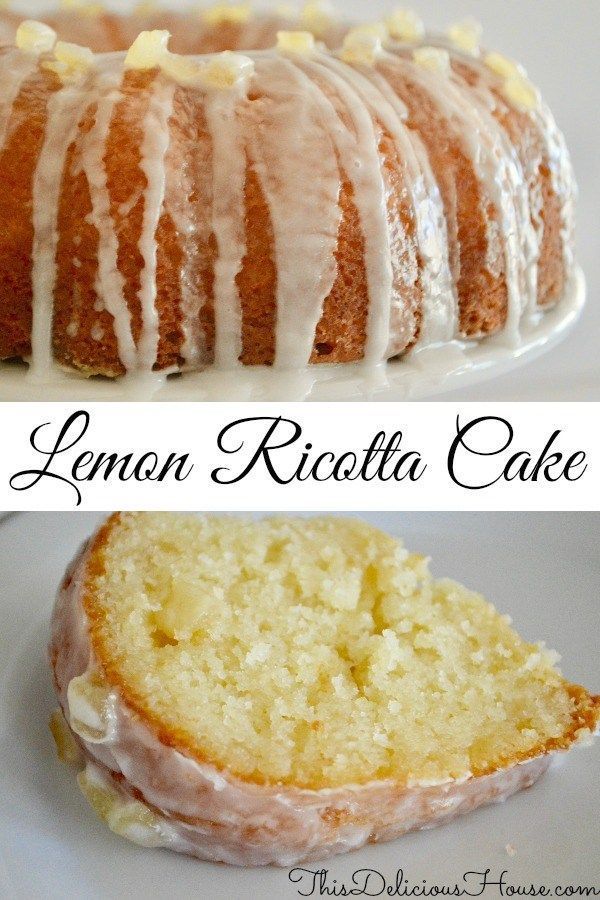 Lemon Ricotta Bundt Cake Italian Dessert Images