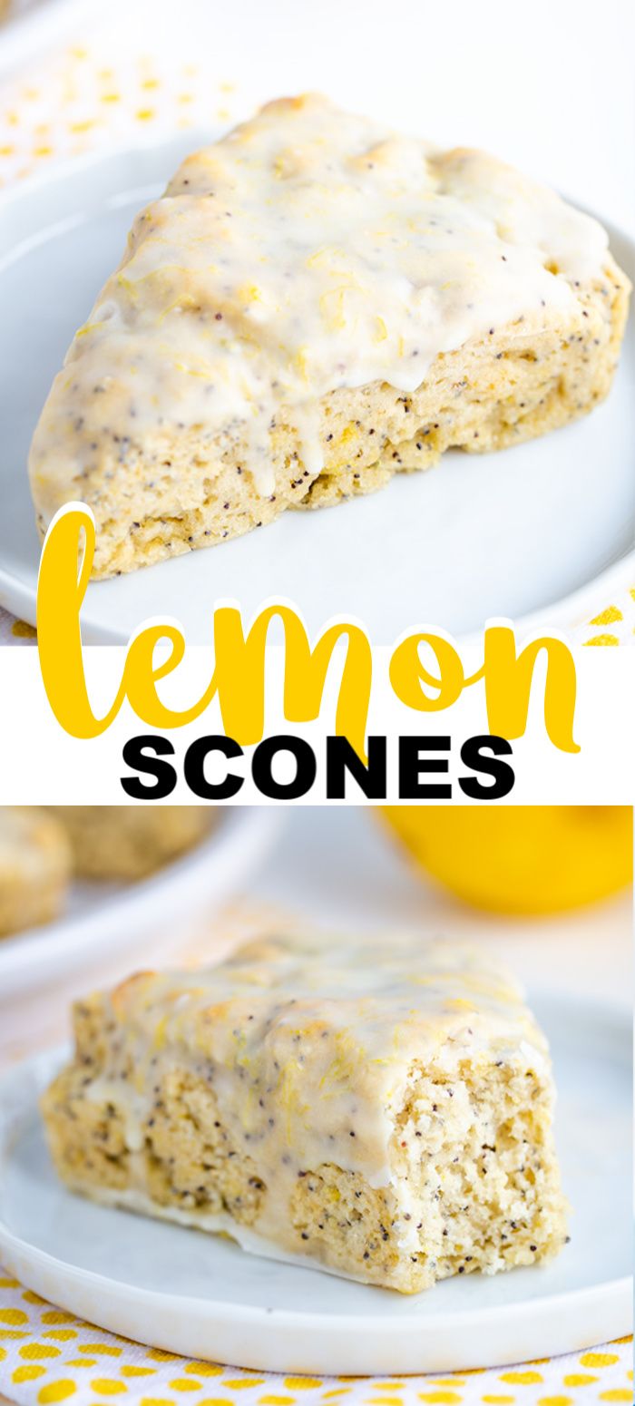 Lemon Scones with Lemon Glaze HD Wallpaper