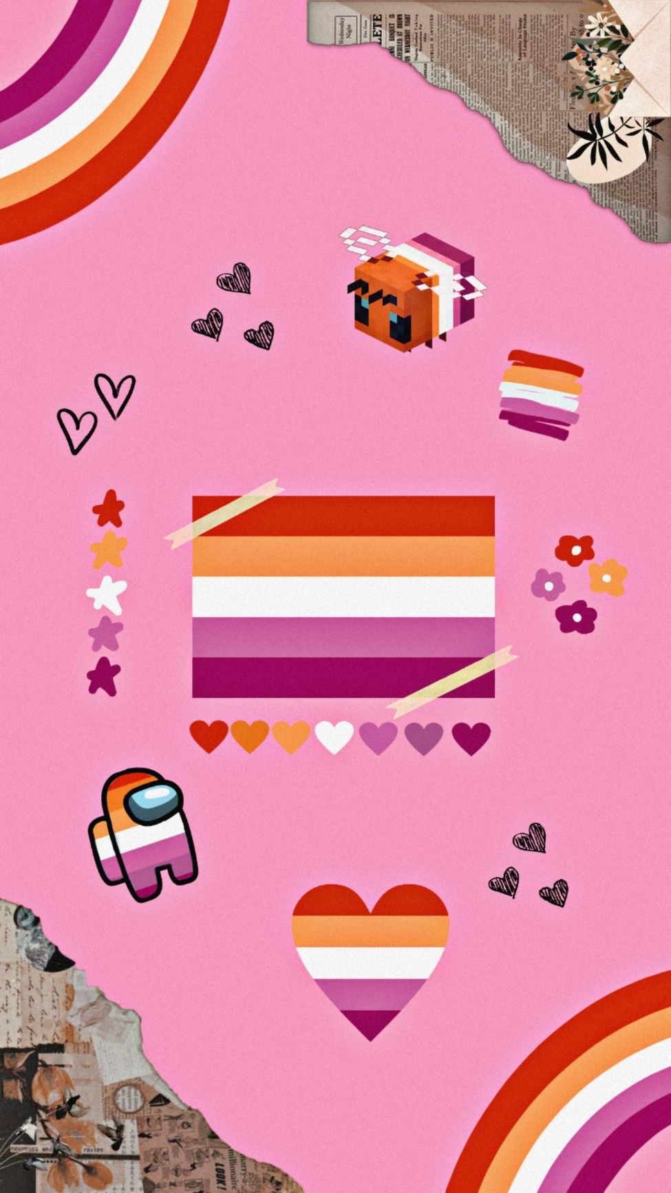 Lesbian pride wallpaper! 🏳️‍🌈