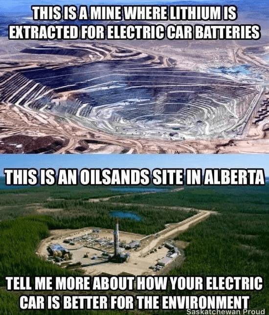 Lithium Mine vs. Oil Sands Extraction