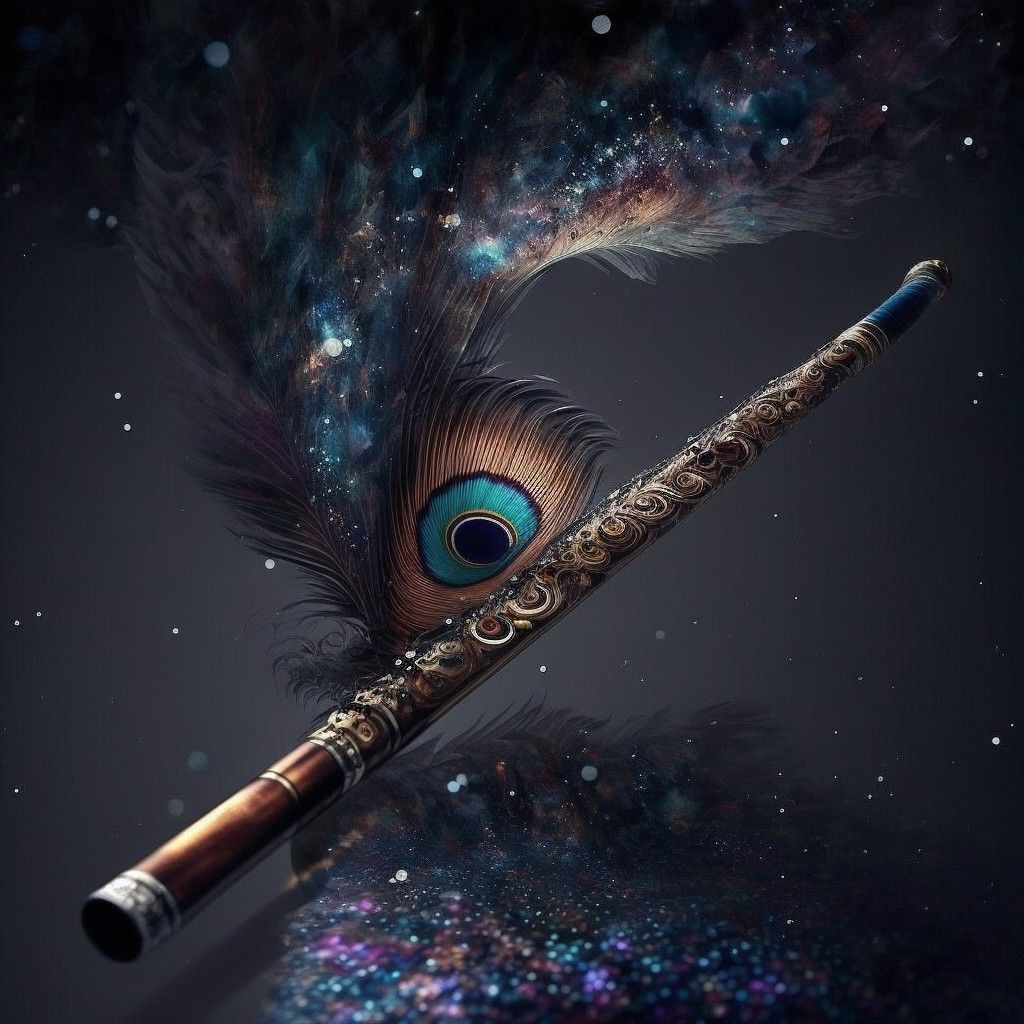 Lord Krishna’s flute HD Wallpaper