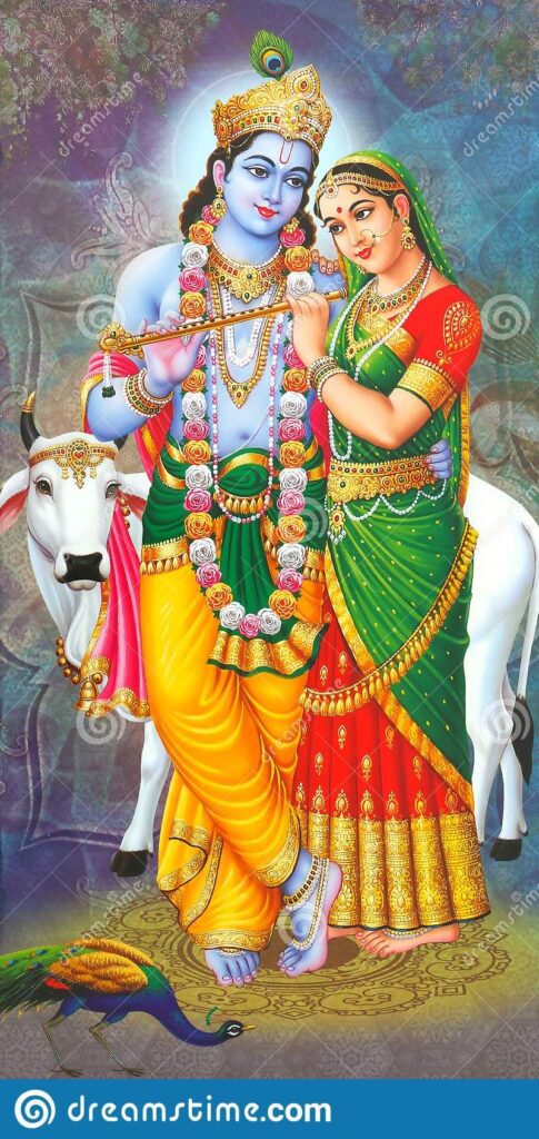 Lord Radha Krishna Beautiful Wallpaper Stock Image - Image Of Images, Radha: