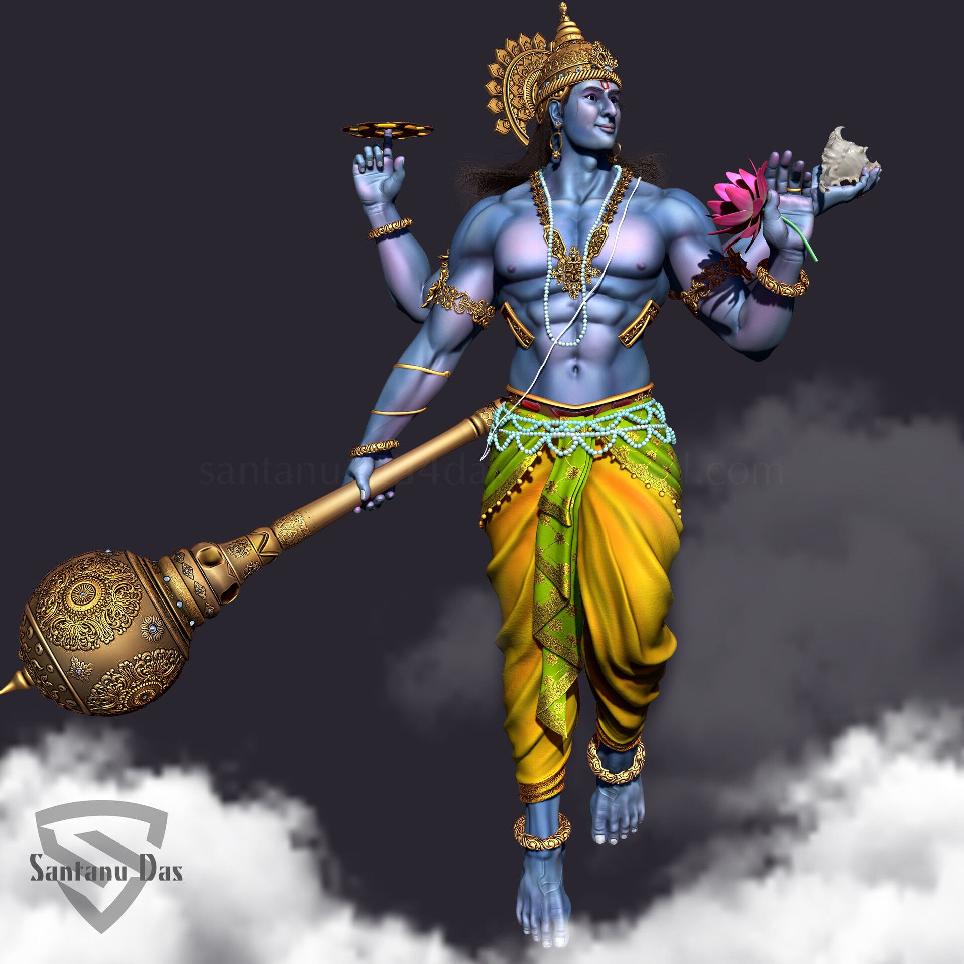 Lord Vishnu by Santanu Das, Santanu Das